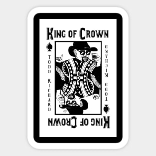 KING OF CROWN -Cool Playing Card Design Sticker